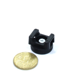 Mounting magnet with rubber coating, 22mm, holds 3.5 KG, ideal as cable guide