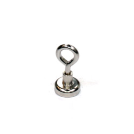Magnet with eyelet, 16mm, holds 9KG